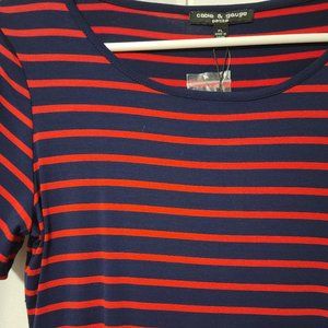 NWT - Red and blue Stripe shirt